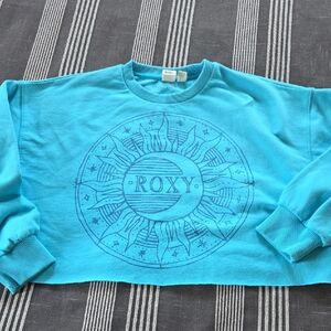 Roxy Kids Turquoise Sunburst Sweatshirt